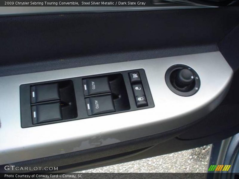 Steel Silver Metallic / Dark Slate Gray 2009 Chrysler Sebring Touring Convertible