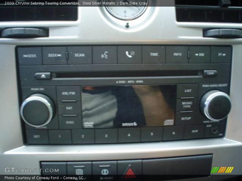 Steel Silver Metallic / Dark Slate Gray 2009 Chrysler Sebring Touring Convertible