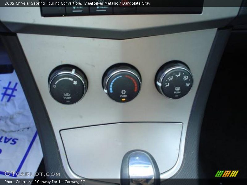 Steel Silver Metallic / Dark Slate Gray 2009 Chrysler Sebring Touring Convertible