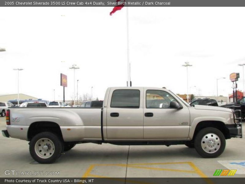 Silver Birch Metallic / Dark Charcoal 2005 Chevrolet Silverado 3500 LS Crew Cab 4x4 Dually