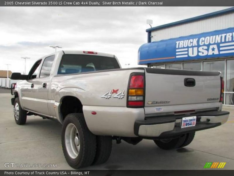 Silver Birch Metallic / Dark Charcoal 2005 Chevrolet Silverado 3500 LS Crew Cab 4x4 Dually