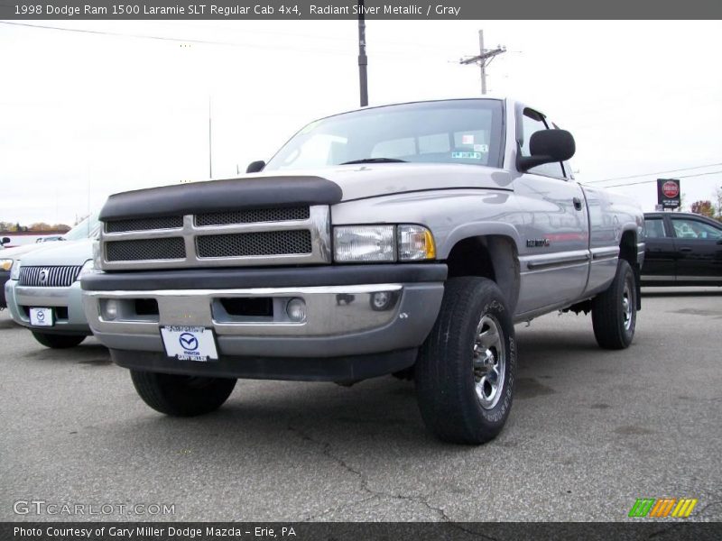 Radiant Silver Metallic / Gray 1998 Dodge Ram 1500 Laramie SLT Regular Cab 4x4