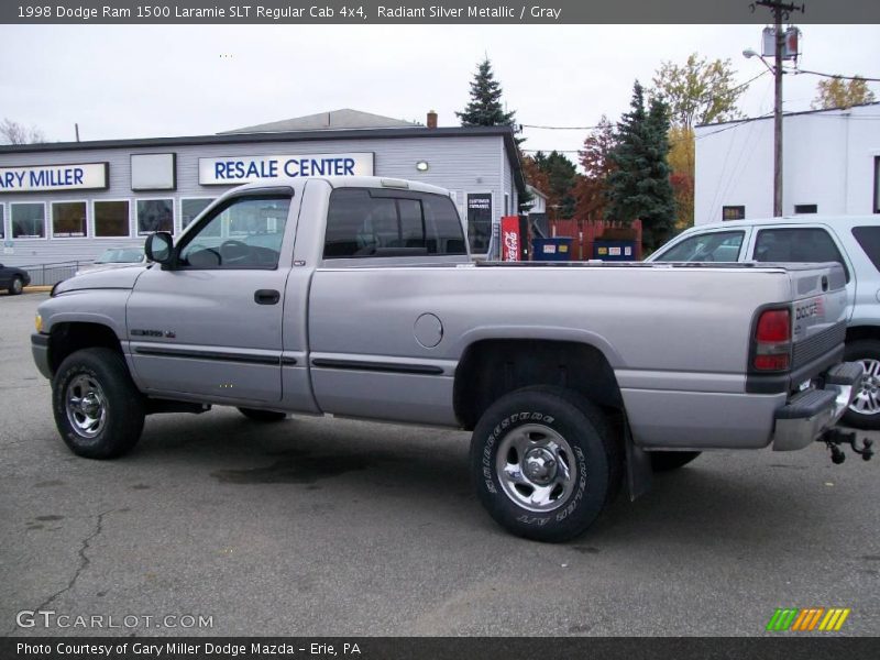 Radiant Silver Metallic / Gray 1998 Dodge Ram 1500 Laramie SLT Regular Cab 4x4