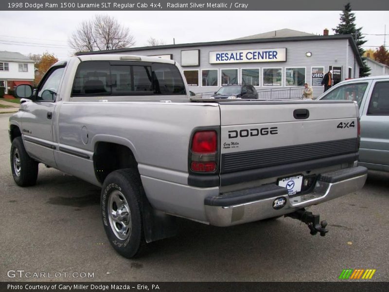 Radiant Silver Metallic / Gray 1998 Dodge Ram 1500 Laramie SLT Regular Cab 4x4