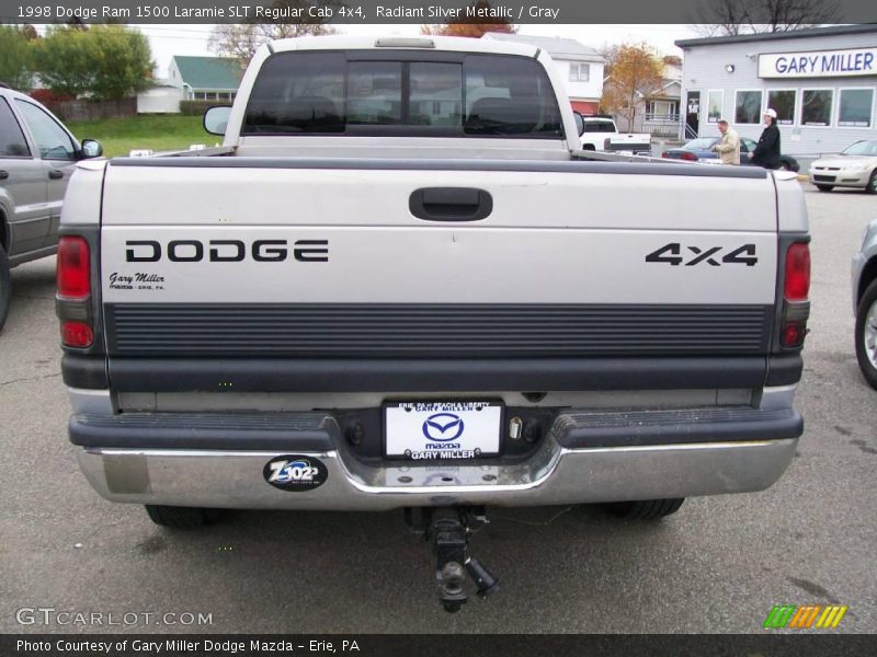 Radiant Silver Metallic / Gray 1998 Dodge Ram 1500 Laramie SLT Regular Cab 4x4