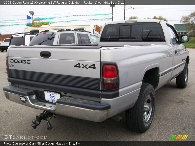 Radiant Silver Metallic / Gray 1998 Dodge Ram 1500 Laramie SLT Regular Cab 4x4