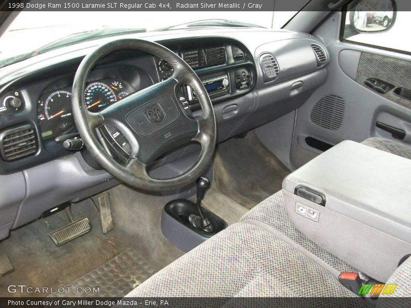 Radiant Silver Metallic / Gray 1998 Dodge Ram 1500 Laramie SLT Regular Cab 4x4