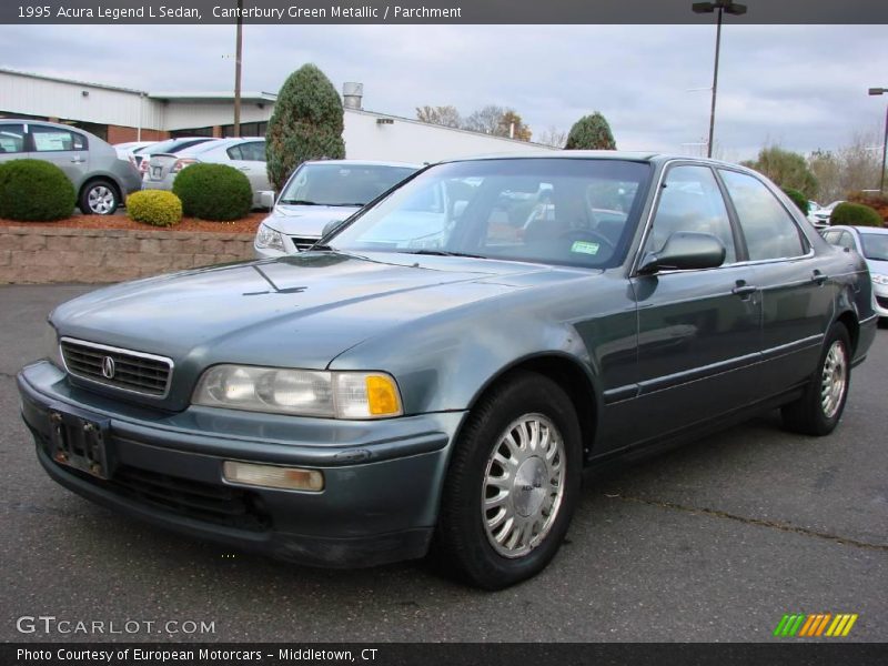 Canterbury Green Metallic / Parchment 1995 Acura Legend L Sedan