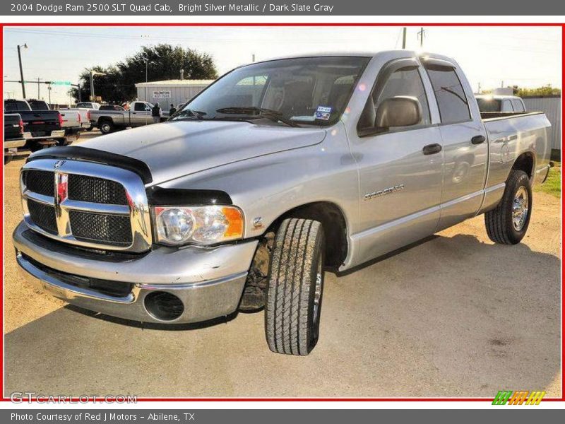 Bright Silver Metallic / Dark Slate Gray 2004 Dodge Ram 2500 SLT Quad Cab