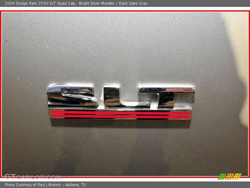 Bright Silver Metallic / Dark Slate Gray 2004 Dodge Ram 2500 SLT Quad Cab