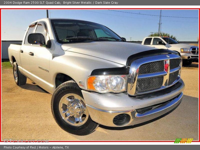 Bright Silver Metallic / Dark Slate Gray 2004 Dodge Ram 2500 SLT Quad Cab