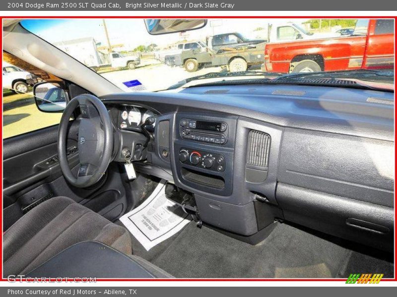 Bright Silver Metallic / Dark Slate Gray 2004 Dodge Ram 2500 SLT Quad Cab