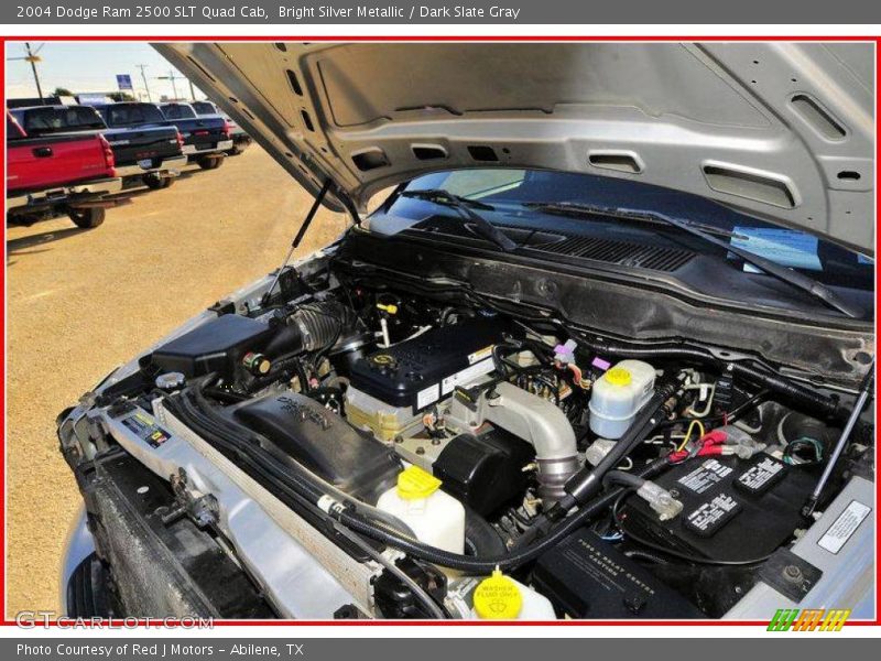 Bright Silver Metallic / Dark Slate Gray 2004 Dodge Ram 2500 SLT Quad Cab