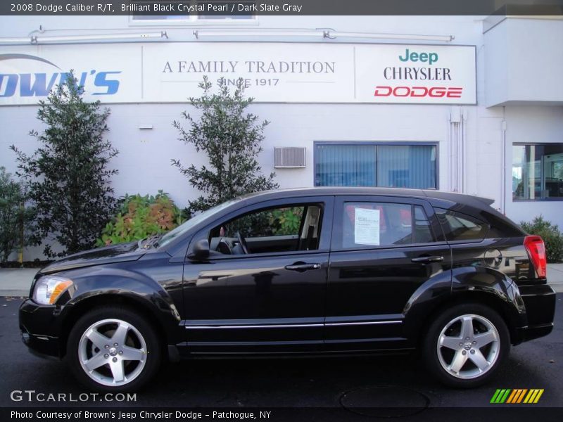 Brilliant Black Crystal Pearl / Dark Slate Gray 2008 Dodge Caliber R/T