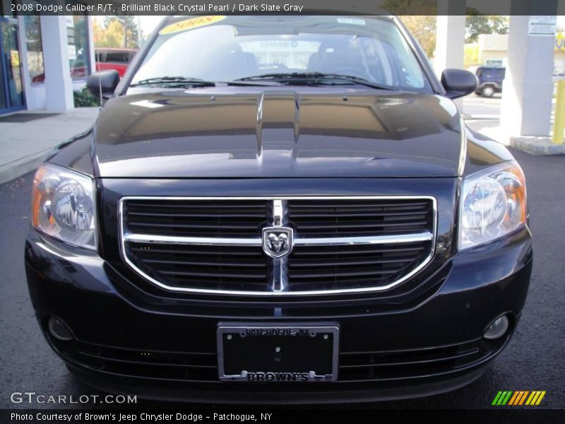 Brilliant Black Crystal Pearl / Dark Slate Gray 2008 Dodge Caliber R/T