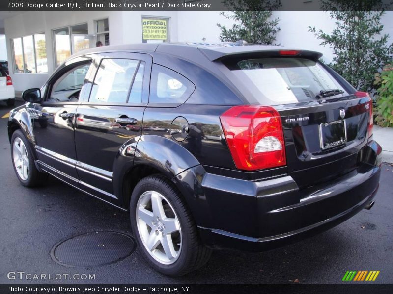 Brilliant Black Crystal Pearl / Dark Slate Gray 2008 Dodge Caliber R/T