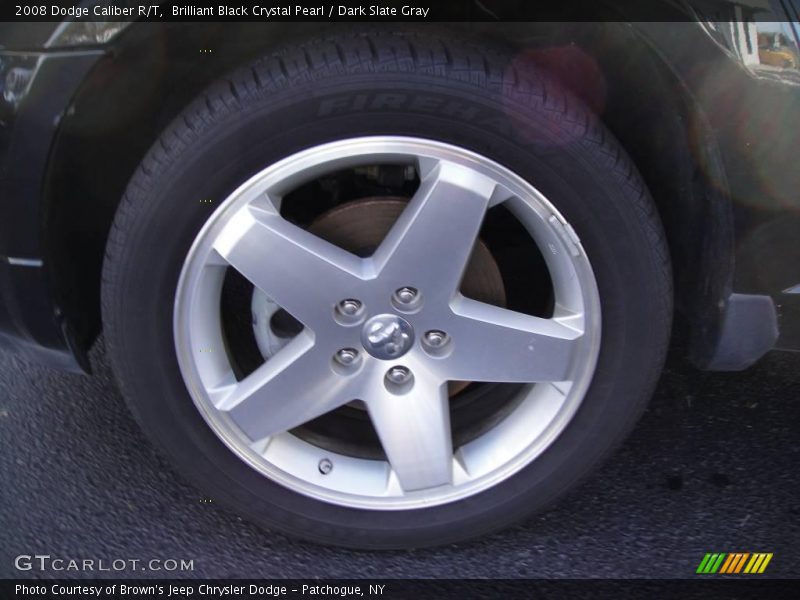 Brilliant Black Crystal Pearl / Dark Slate Gray 2008 Dodge Caliber R/T