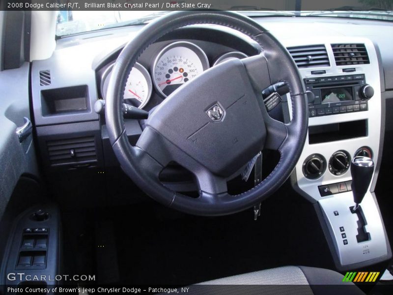 Brilliant Black Crystal Pearl / Dark Slate Gray 2008 Dodge Caliber R/T