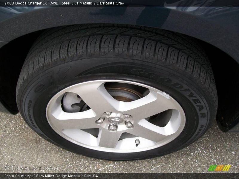 Steel Blue Metallic / Dark Slate Gray 2008 Dodge Charger SXT AWD