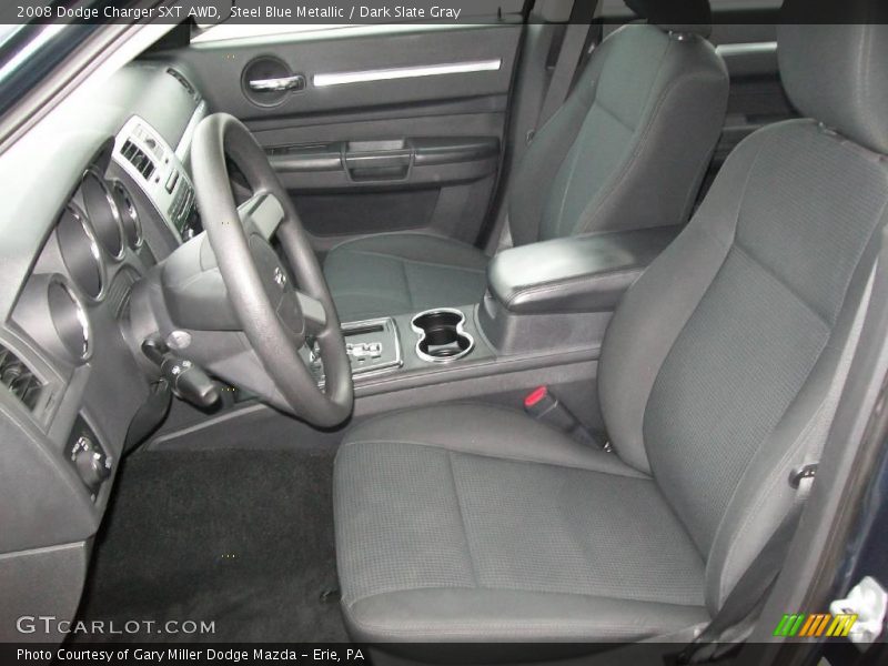 Steel Blue Metallic / Dark Slate Gray 2008 Dodge Charger SXT AWD