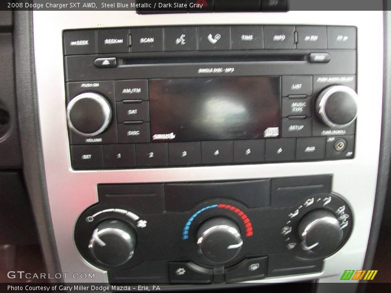 Steel Blue Metallic / Dark Slate Gray 2008 Dodge Charger SXT AWD