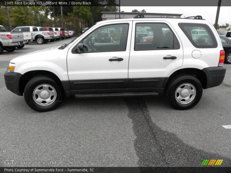 Oxford White / Ebony Black 2005 Ford Escape XLS
