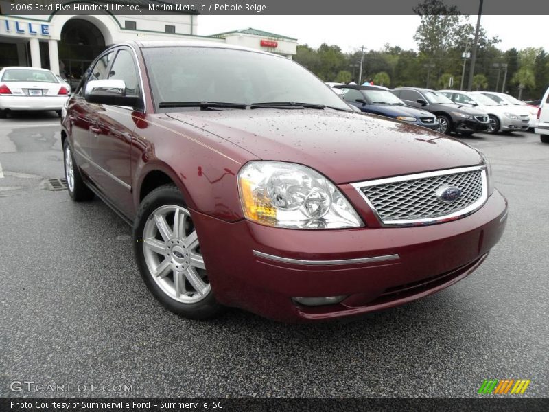 Merlot Metallic / Pebble Beige 2006 Ford Five Hundred Limited