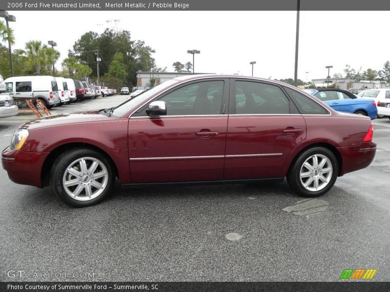 Merlot Metallic / Pebble Beige 2006 Ford Five Hundred Limited