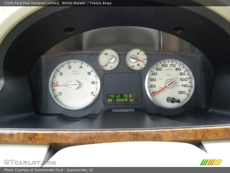 Merlot Metallic / Pebble Beige 2006 Ford Five Hundred Limited