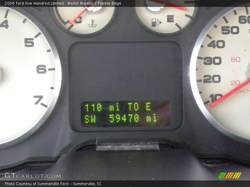 Merlot Metallic / Pebble Beige 2006 Ford Five Hundred Limited