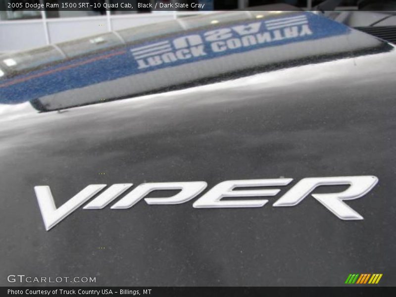 Black / Dark Slate Gray 2005 Dodge Ram 1500 SRT-10 Quad Cab