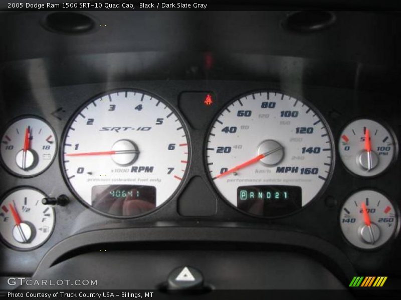 Black / Dark Slate Gray 2005 Dodge Ram 1500 SRT-10 Quad Cab