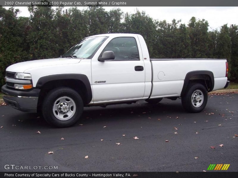 Summit White / Graphite 2002 Chevrolet Silverado 2500 Regular Cab