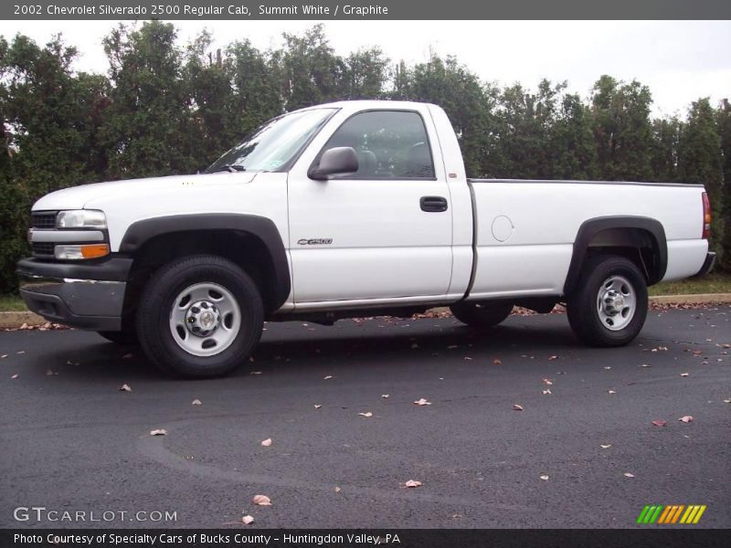 Summit White / Graphite 2002 Chevrolet Silverado 2500 Regular Cab