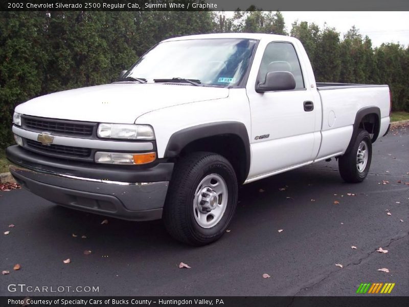 Summit White / Graphite 2002 Chevrolet Silverado 2500 Regular Cab