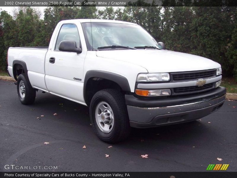 Summit White / Graphite 2002 Chevrolet Silverado 2500 Regular Cab