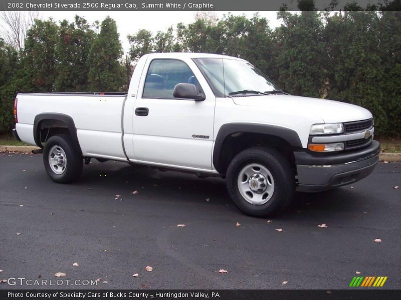 Summit White / Graphite 2002 Chevrolet Silverado 2500 Regular Cab