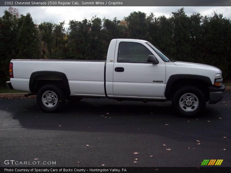 Summit White / Graphite 2002 Chevrolet Silverado 2500 Regular Cab