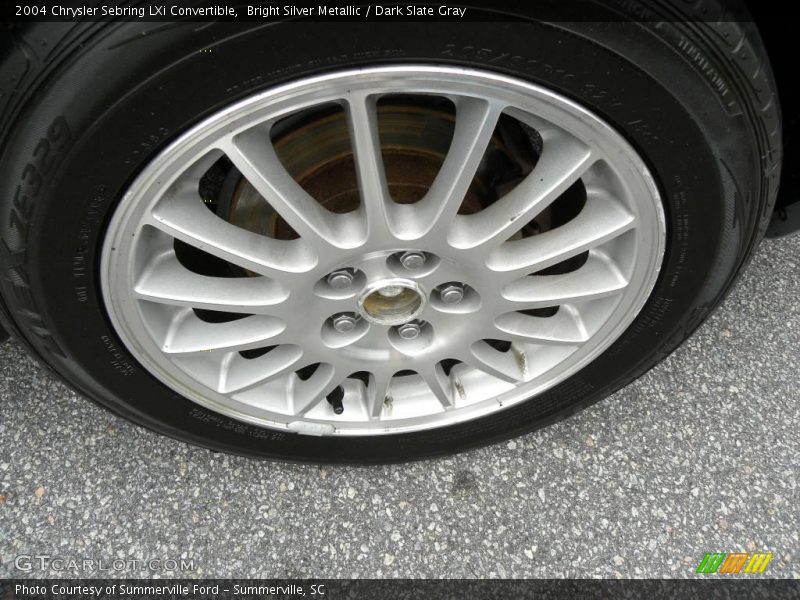 Bright Silver Metallic / Dark Slate Gray 2004 Chrysler Sebring LXi Convertible