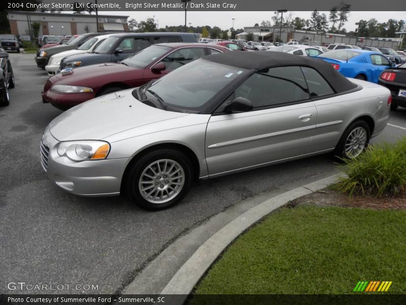 Bright Silver Metallic / Dark Slate Gray 2004 Chrysler Sebring LXi Convertible