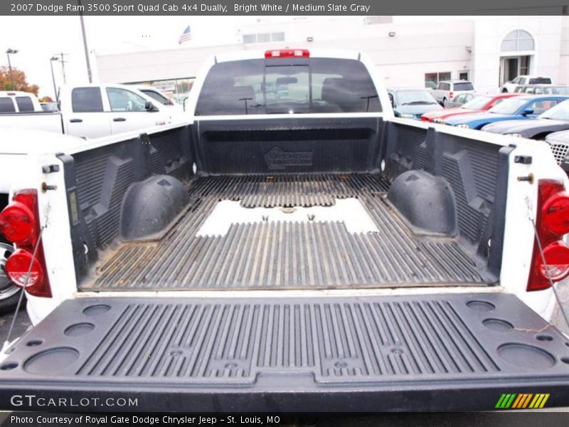 Bright White / Medium Slate Gray 2007 Dodge Ram 3500 Sport Quad Cab 4x4 Dually