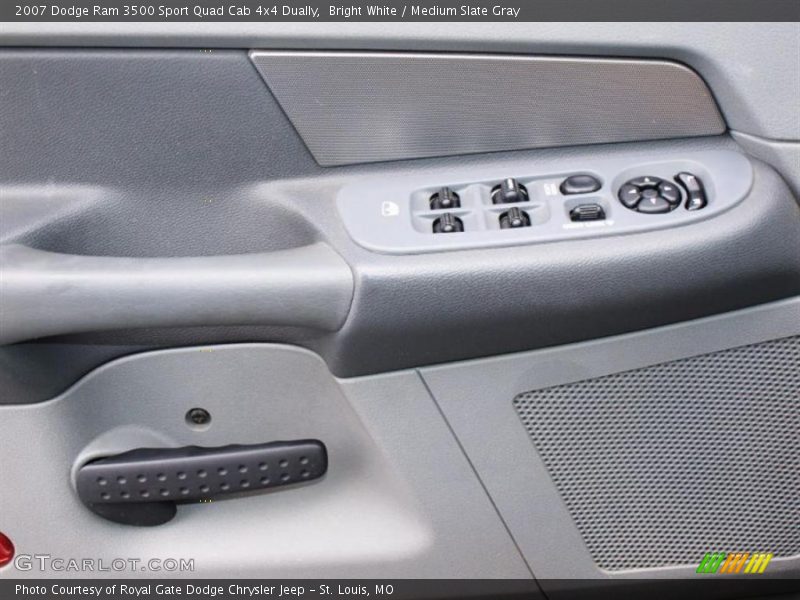 Bright White / Medium Slate Gray 2007 Dodge Ram 3500 Sport Quad Cab 4x4 Dually