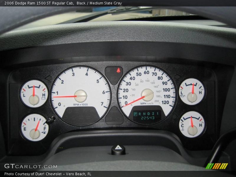 Black / Medium Slate Gray 2006 Dodge Ram 1500 ST Regular Cab
