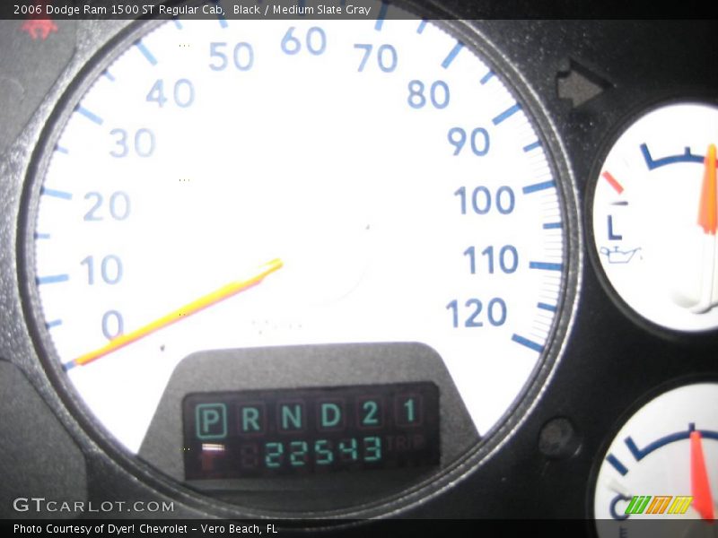 Black / Medium Slate Gray 2006 Dodge Ram 1500 ST Regular Cab