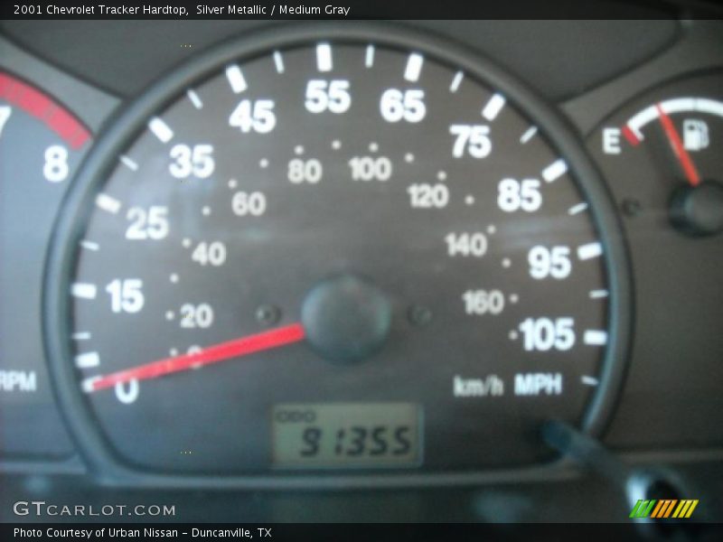 Silver Metallic / Medium Gray 2001 Chevrolet Tracker Hardtop