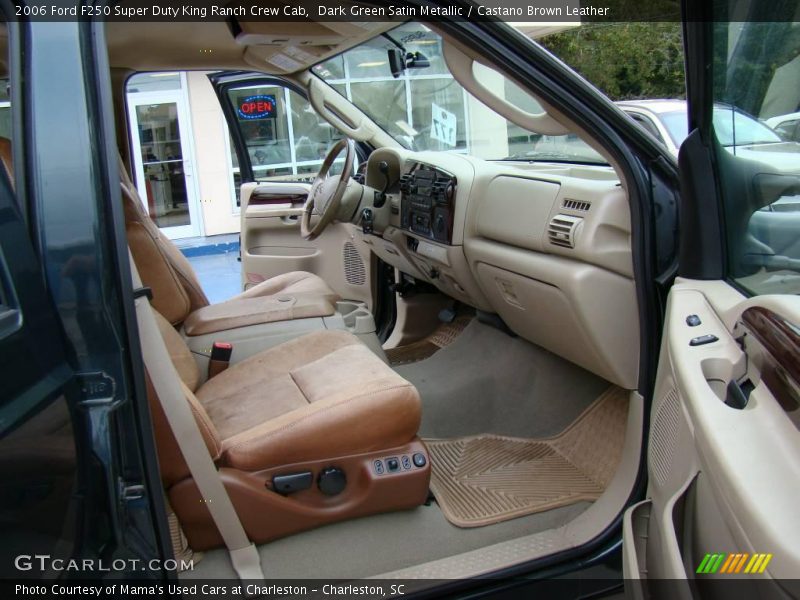  2006 F250 Super Duty King Ranch Crew Cab Castano Brown Leather Interior