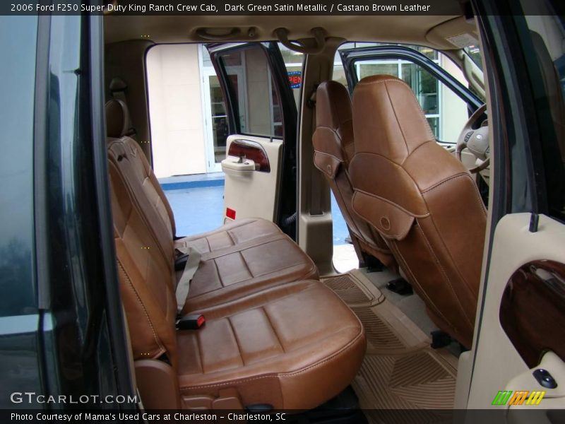  2006 F250 Super Duty King Ranch Crew Cab Castano Brown Leather Interior