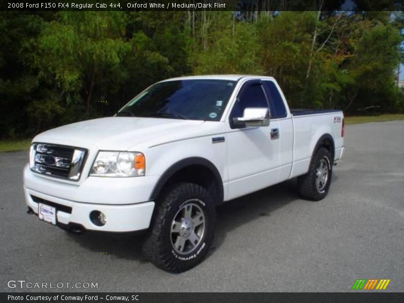 Oxford White / Medium/Dark Flint 2008 Ford F150 FX4 Regular Cab 4x4