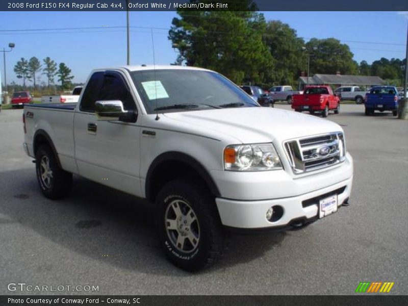 Oxford White / Medium/Dark Flint 2008 Ford F150 FX4 Regular Cab 4x4