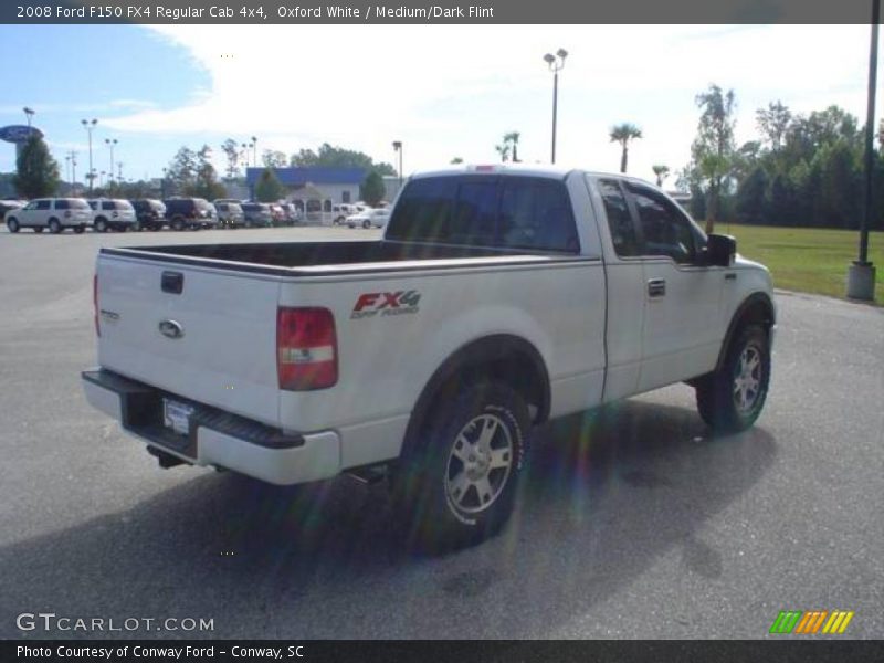 Oxford White / Medium/Dark Flint 2008 Ford F150 FX4 Regular Cab 4x4